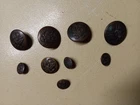 9 WW1 US MILITARY UNIFORM BUTTONS 3 DIFFERENT SIZES