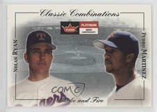 2001 Fleer Platinum Classic Combinations Retail Nolan Ryan Pedro Martinez e8a