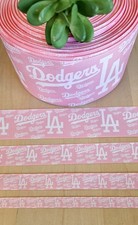 3/8, 5/8, 7/8, 1.5 3" 1YD Los Angeles Dodgers Grosgrain Ribbon Baseball Bat