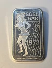 1973 Go Go Bar Dancer Sexy Lady Ceeco 1oz .999 Silver Bar
