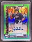 2025 Topps Dylan Crews Real One Auto RC Green Foil Rookie #/99 Nationals