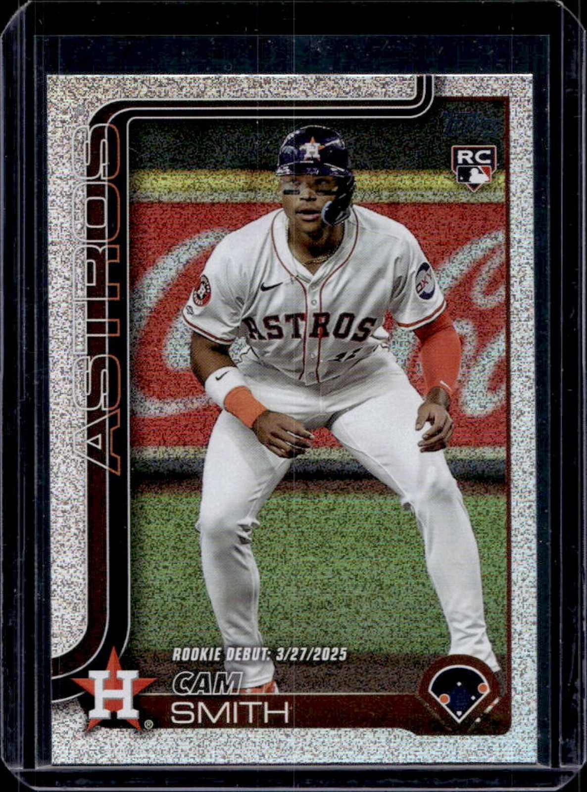 2025 Topps Update Cam Smith RC HTA Sandglitter Rookie Rookie Debut #US45 Astros
