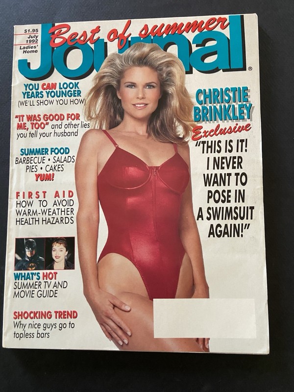 LADIES HOME JOURNAL July 1992 Christie Brinkley ~ Angela Lansbury