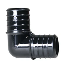 40 Pack XFITTING 1" Pex B Elbow Poly Alloy Crimp Elbow, Lead Free, NSF, CUPC