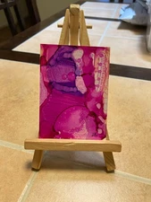 ACEO Original Mixed Media Painting Art Card ATC Lowbrow Abstract 7