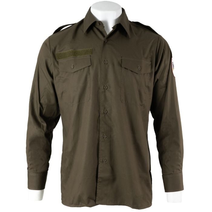 Camisa de Campo Original Ejército Austríaco Color Verde Oliva - Uniforme Militar