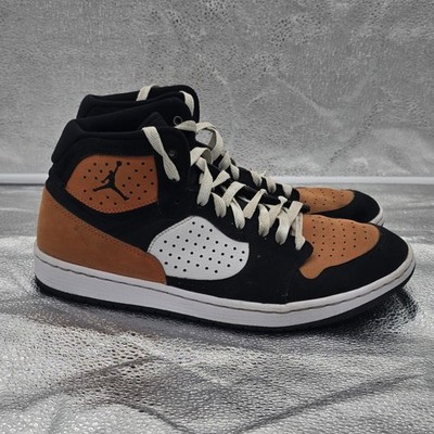Men's Nike Air Jordan Access Shattered Backboard Sneakers Size 9 Black Orange