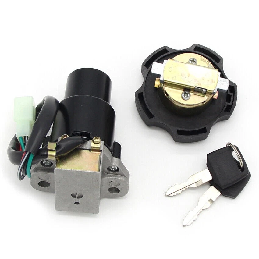 Interruptor de encendido bloqueo de tapa de gas combustible con 2x llaves para Yamaha XT600 TW200 DT200 Foto 4 de 4