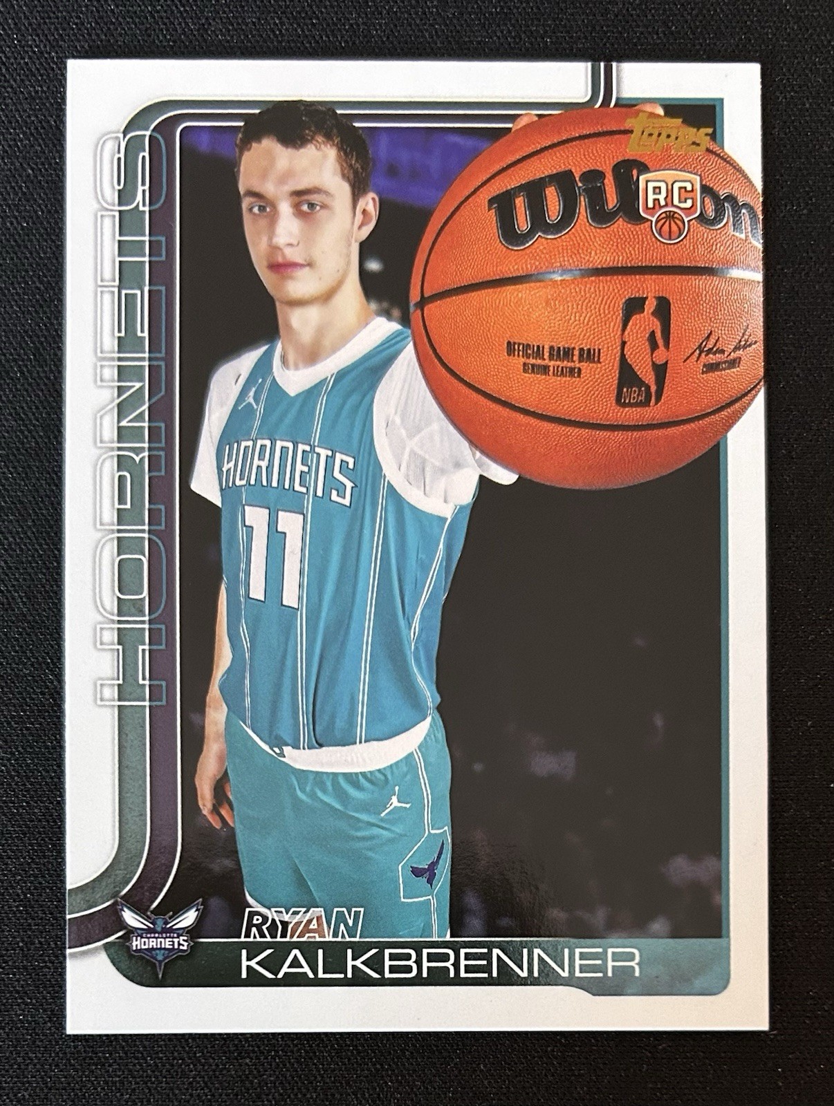 2025-26 Topps Flagship Basketball Ryan Kalkbrenner #234 Golden Mirror RC Hornets