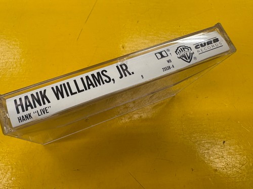 Hank Live cassette tape Hank Williams Jr Classic country music Bocephus - Imagen 3 de 8