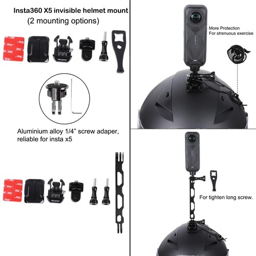 Kit Accesorios para insta360 X5,Incluye Estuche de Transporte con Cinturón,2 Piezas Metal... - Imagen 8 de 9
