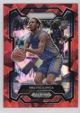 2024-25 Panini Prizm Draft Picks Red Ice Prizm Melvin Ajinca #48 00gy
