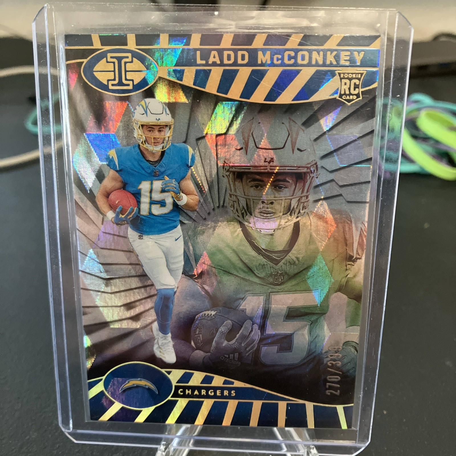 2024 Panini Illusions - Ladd McConkey #51 Trophy Collection Cubic /399 (RC)