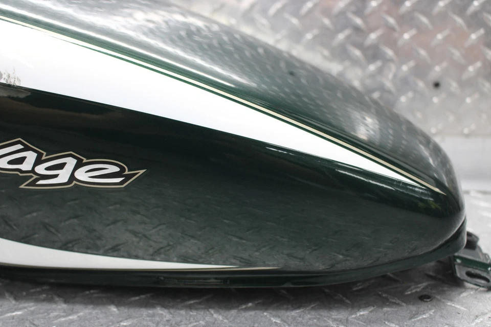 Suzuki Savage 650 LS650P 2000 tanque de gasolina verde/blanco pila de combustible (sin óxido) Foto 4 de 4