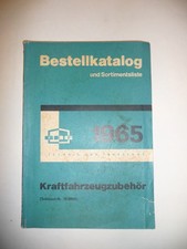 Katalog Kraftfahrzeug Zubehör Bestellkatalog Sortimentsliste 1965 Fahrzeuge Tech