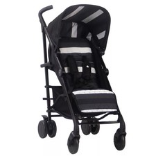 My Babiie MB51 Lightweight Stroller - Charcoal Stripes