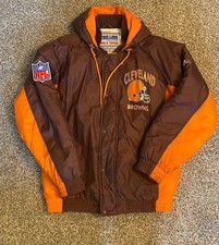 Vintage Apex One Cleveland Browns Full Zip Puffer Jacket