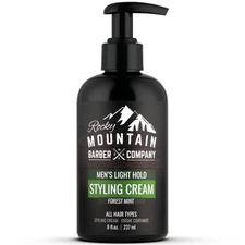 Rocky Mountain Barber Company Styling Hair Cream, White 