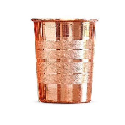 100% Copper Drinking Glass Cup Tumbler Mug 300 ml Ayurveda Health yoga Free Ship