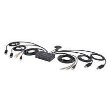 StarTech.com Switch Conmutador Cable KVM de 2 Puertos para 2 Monitores DisplayPo