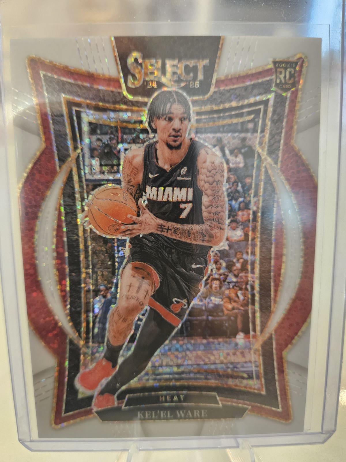 2024-25 Panini Select - Concourse Kel'el Ware #66 White Sparkle Prizm (RC)