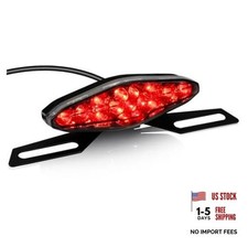 Universal Motorcycle Tail Light LED Brake Running Lights with License Plate