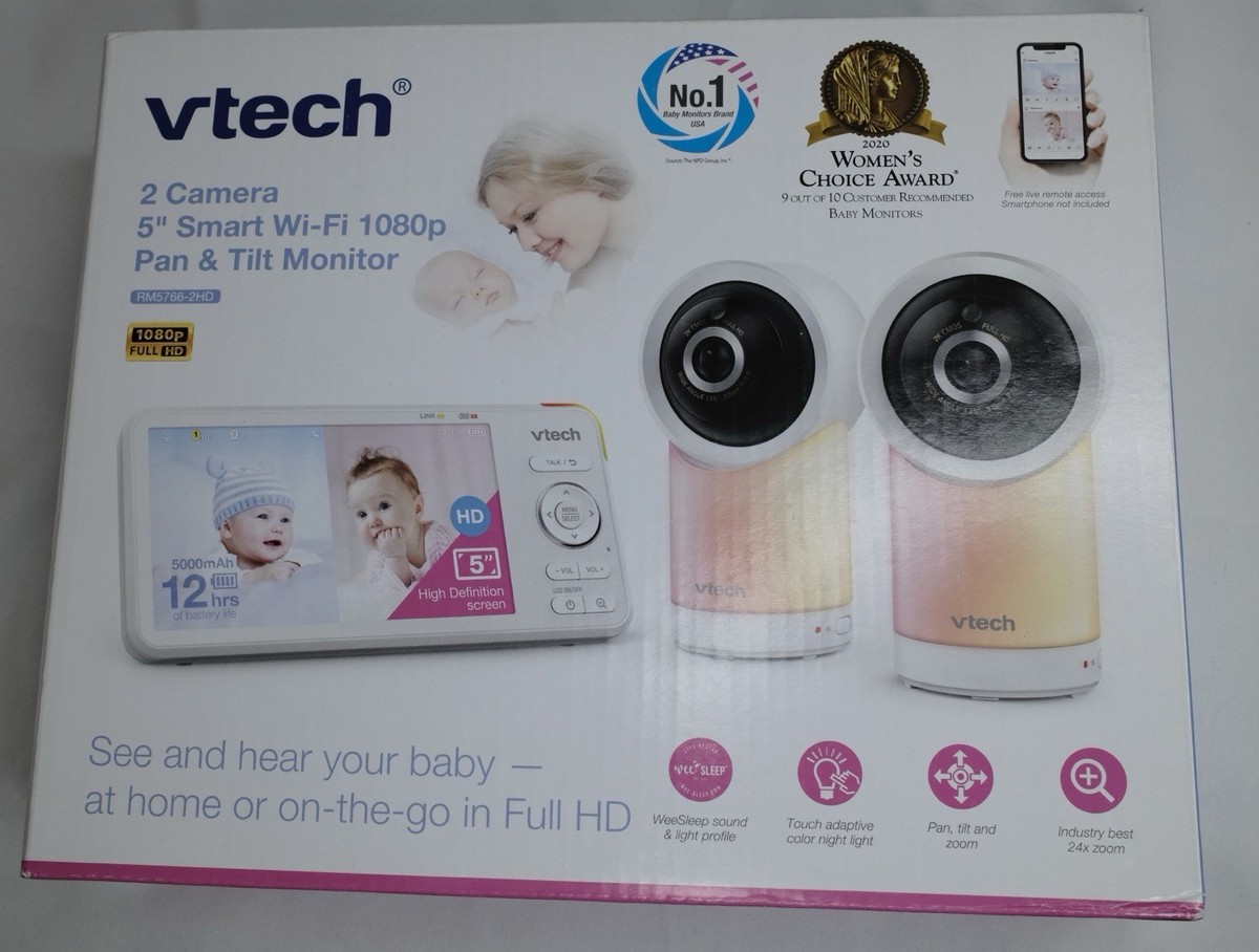Eufy Baby Monitor VTech RM77662HD Smart Wi Fi 1080p Camera