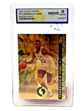 WCG Graded 10 1993 Classic Images #SI9 Shaquille O'Neal Sudden Impact Gem Mint