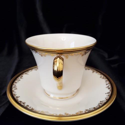Lenox Eclipse 5 Piece Place Setting Gold Trim Vintage Discontinued - Excellent - Picture 11 of 17