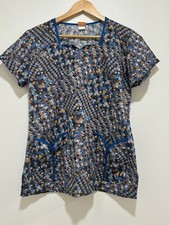 Elan by Barco Blue Scrub Top