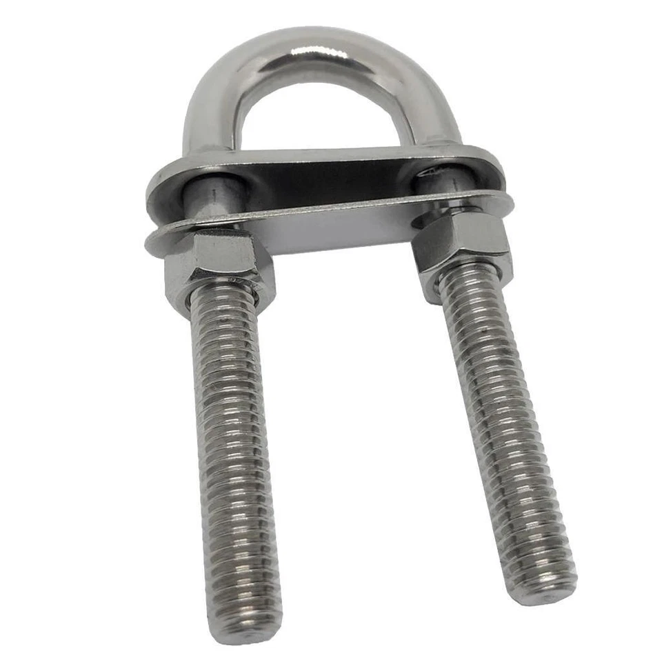 316 Stainless Steel Boat Stern Bow Eye U Bolt Tie Down Marine Rigging No Rusting - image 4 of 4
