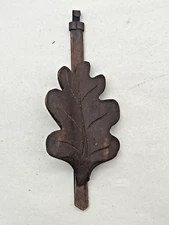 Cuckoo Clock Pendulum Maple Leaf Style Brown German Made  5 7/8" Long  (0738)