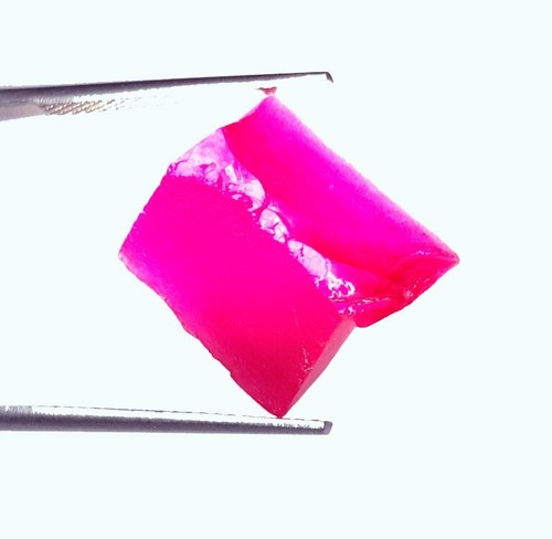 18.40 Ct Natural Red Ruby Rough Loose Gemstone Certified Translucent Rough Gems - Picture 4 of 11