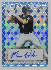 2022 LEAF METAL PERFECT GAME NATIONAL SHOWCASE MACON WINSLOW 5/8 AUTO 