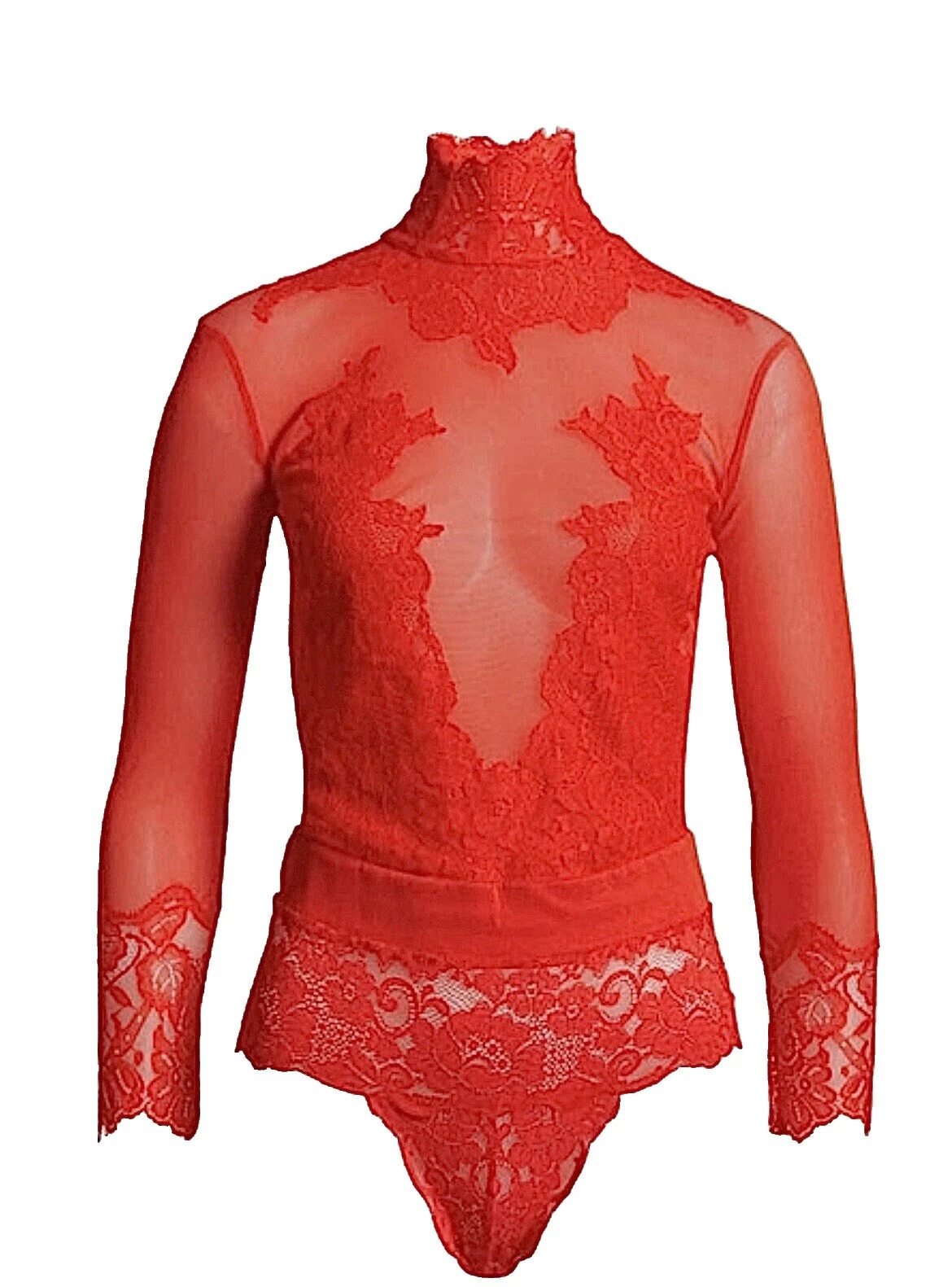 Nylon Floral Bodysuits for Women