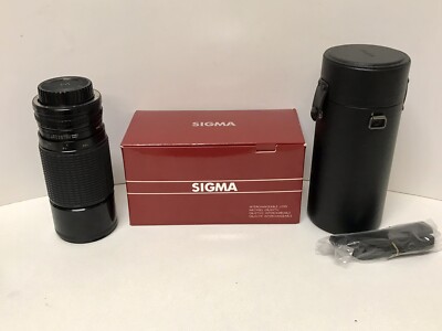 Vtg Sigma Zoom Delta II Lens for Canon 70~250mm F/3.5~4.5 w/ Case Original Box