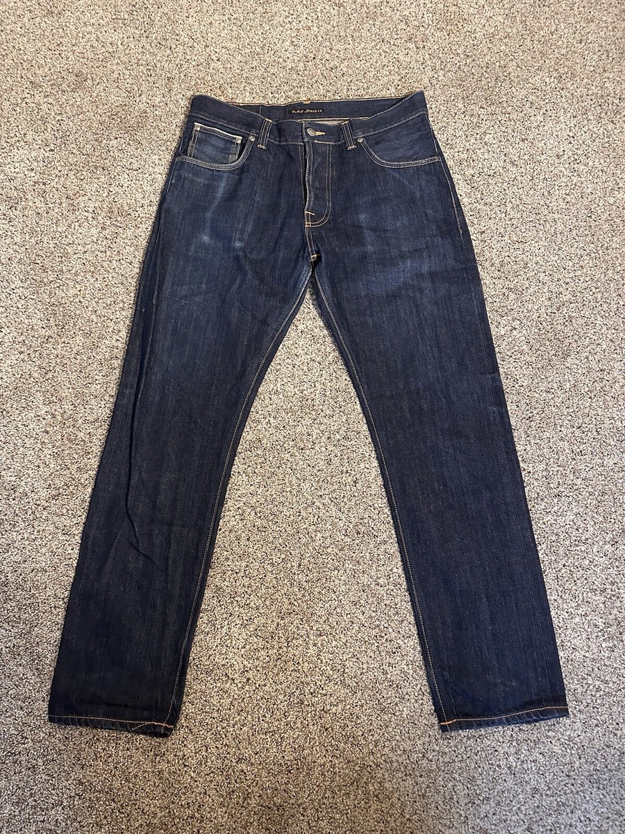 パンツ Nudie Jeans Steady Eddie 33 x 32 Nudie Jeans Steady Eddie Mens 33x32 (33x29.5 Actual) Navy