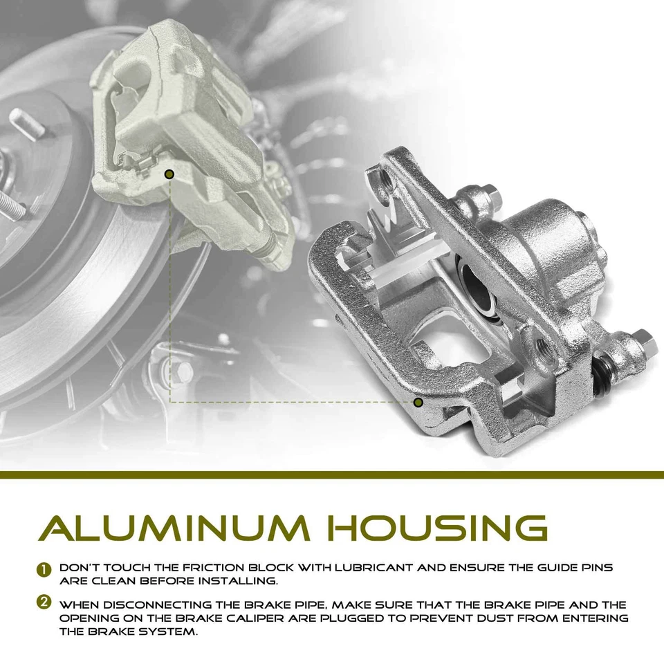 Pinza de freno de disco delantera 2 piezas con soporte para BMW 535i 545i 550i 645Ci 745i 760Li Foto 2 de 4