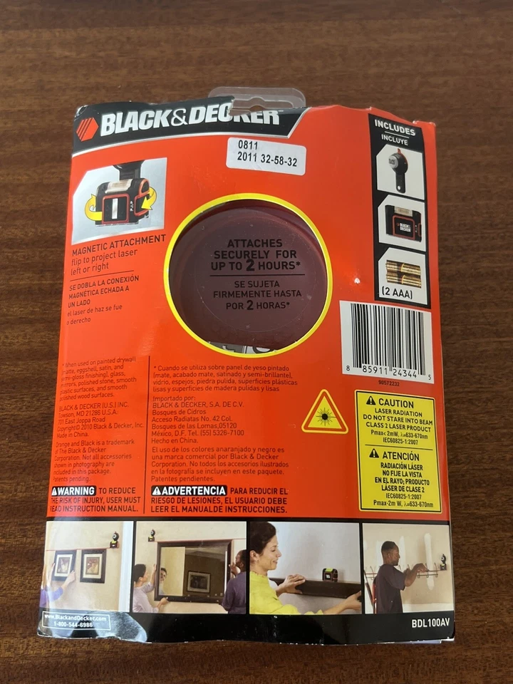 Black & Decker Sure Grip All-in-one Laser Level BDL100AV Red/Green Audio Signal - Image 4 of 4