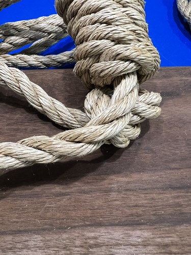 Solid Wood Tree Rope Swing 2ft Seat Amish Hand Made Beautiful, 16ft Rope New!!! - Picture 7 of 12