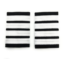 Pilot Captain, Silver Strips Epaulettes, Pilot Airline, First Officer 4 Bars
