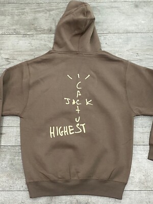 Cactus Jack No String Savanna Brown Highest Back Print Hoodie