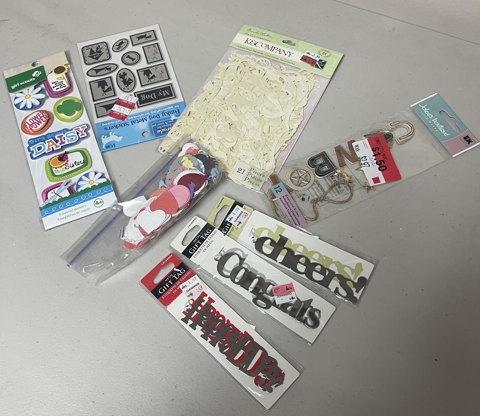 Assorted Scrapbook Stickers Lot eBay