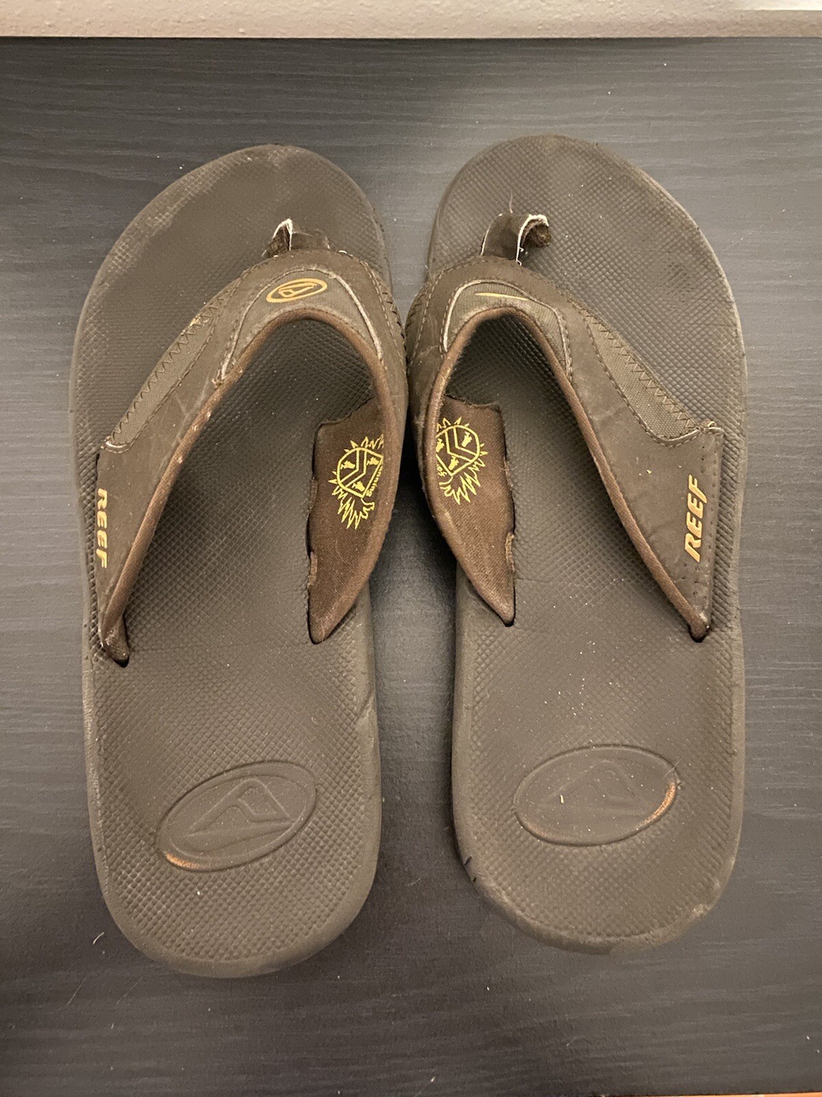 Men's Reef Sandals Slip-On Brown Bottle 