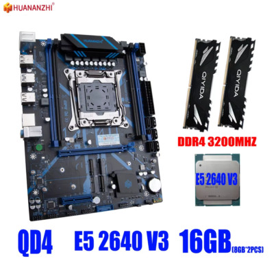 Huananzhi X99 Mainboard Set LGA2011-3 E5 DDR4 16GB NVMe M.2 USB 3.0