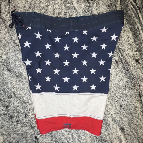Billabong Pump X Platinum X Board Shorts Para Hombre Talla 33 Nadar EE. UU. Bandera Estrellas Nuevo Sin Etiquetas - Imagen 4 de 9
