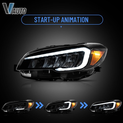 VLAND LED Reflector Headlights For Subaru WRX&WRX STI 2015-2021 Amber Corner Set - Foto 5 di 12