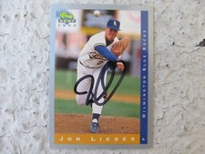 Royals Jon Lieber Signed Autographed 1993 Classic Best Wilmington Blue Rocks