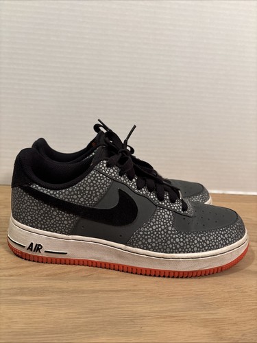 2013 Nike Air Force 1 Low Safari Dark Grey/Orange Mens 9 488298-079 Vintage Rare