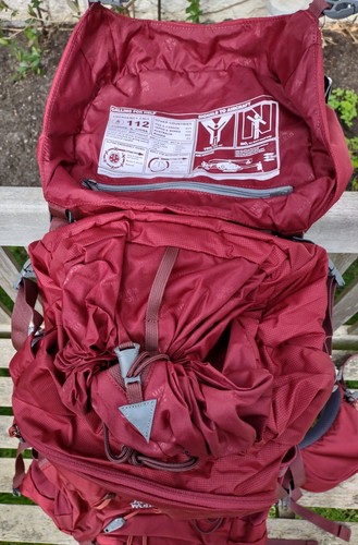 Jack Wolfskin Highland Trail 55 Rucksack - Backpack - Burgundy - BRAND NEW! - Picture 5 of 18